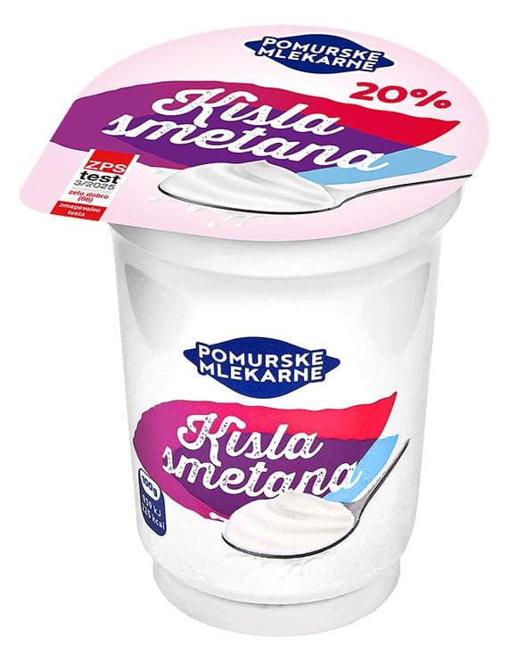 Kisla smetana 180 g Pomurske Mlekarne Akcija v trgovini Tuš