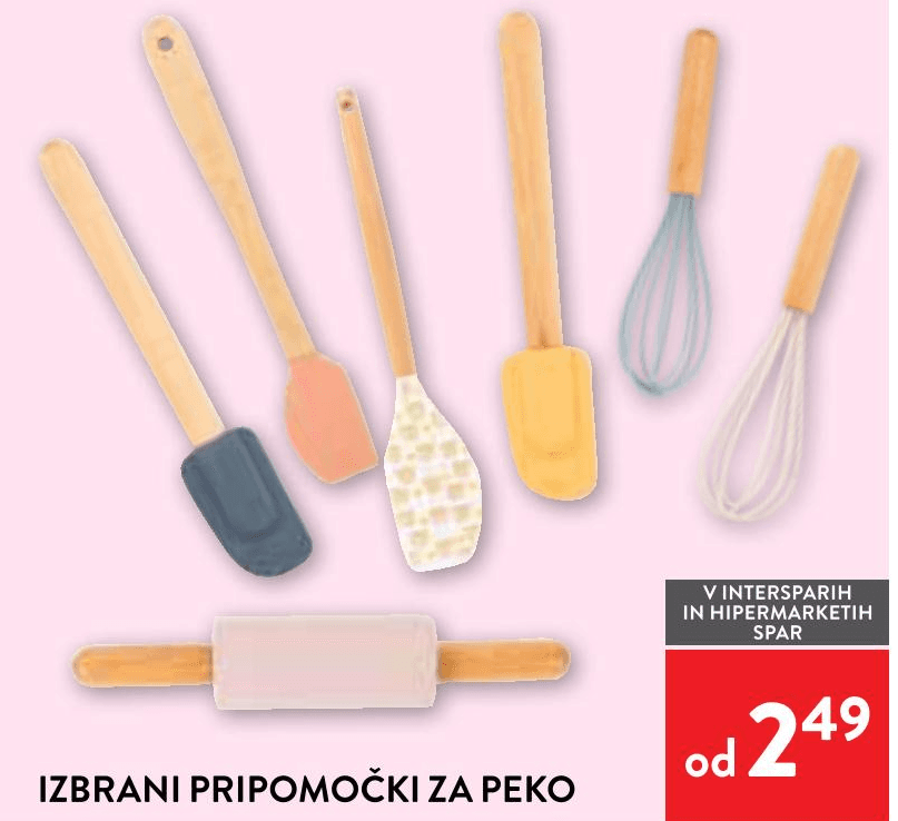 Izbrani pripomočki za peko Akcija v trgovini Spar