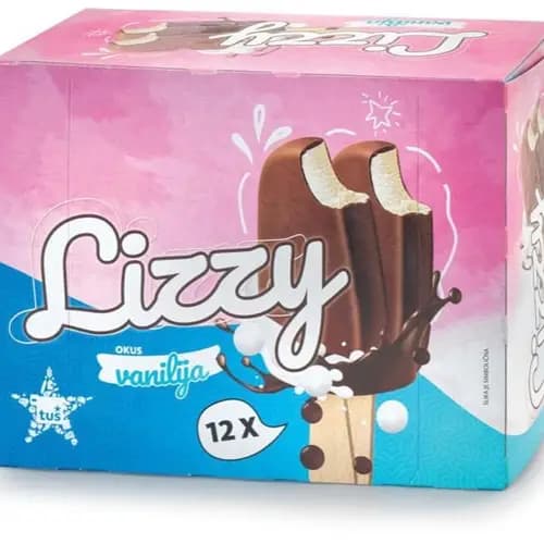 Sladoledne palčke Lizzy 12 x 55 ml Akcija v trgovini Tuš