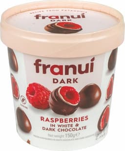 Maline v beli čokoladi Franui
