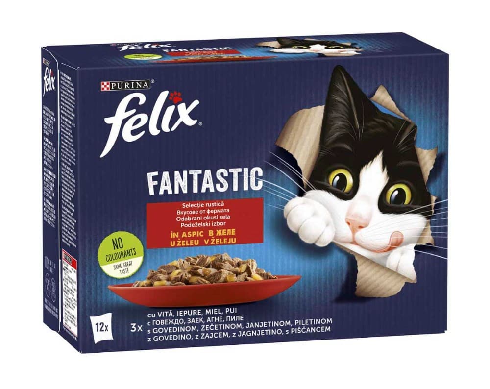 Mokra hrana za mačke Felix 12x85 g Akcija v trgovini Mercator