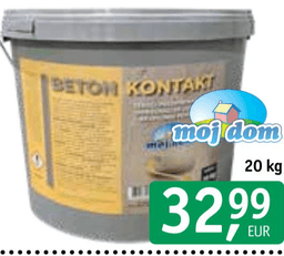 Tekoči temeljni predpremaz za Beton Kontakt Moj dom