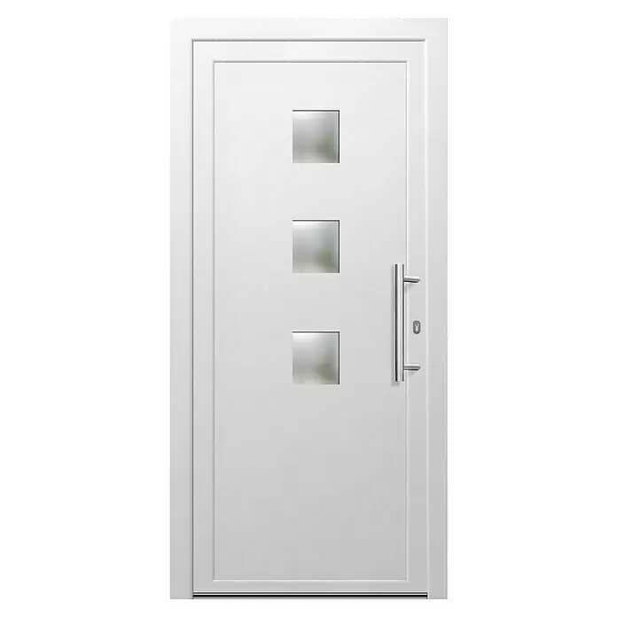 PVC vhodna vrata 'London KT48' 100 x 210 cm Akcija v trgovini Bauhaus
