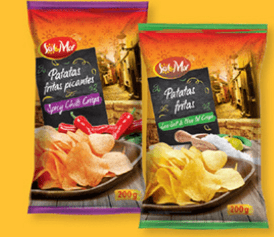 SOL&MAR Čips na španski način s čilijem ali z morsko soljo in oljčnim oljem 200 g Akcija v trgovini Lidl