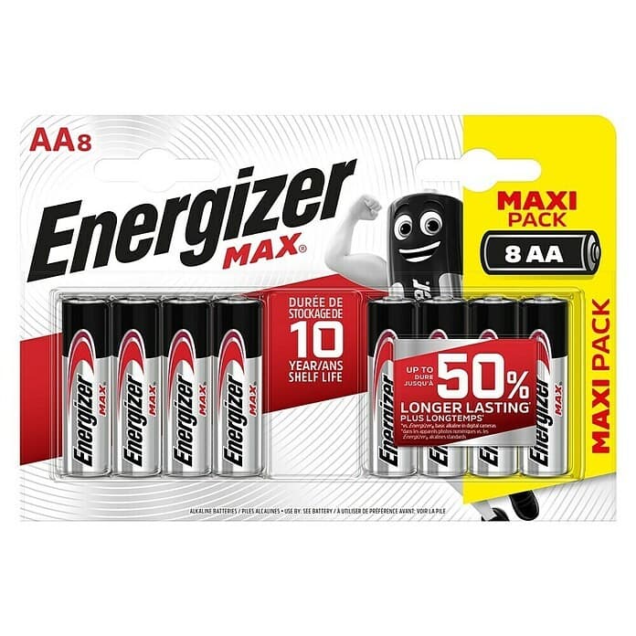 Alkalne baterije Energizer Alkaline Power LR6 (AA) 8/1 8/1 Akcija v trgovini Pevex