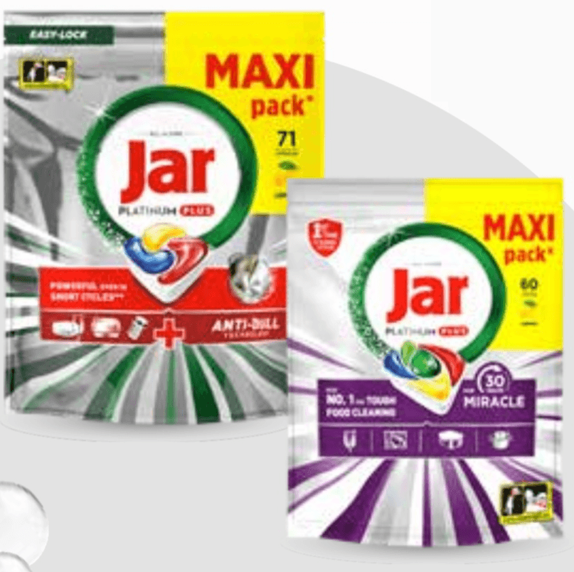 Detergent za strojno pomivanje posode Jar Akcija v trgovini Mercator