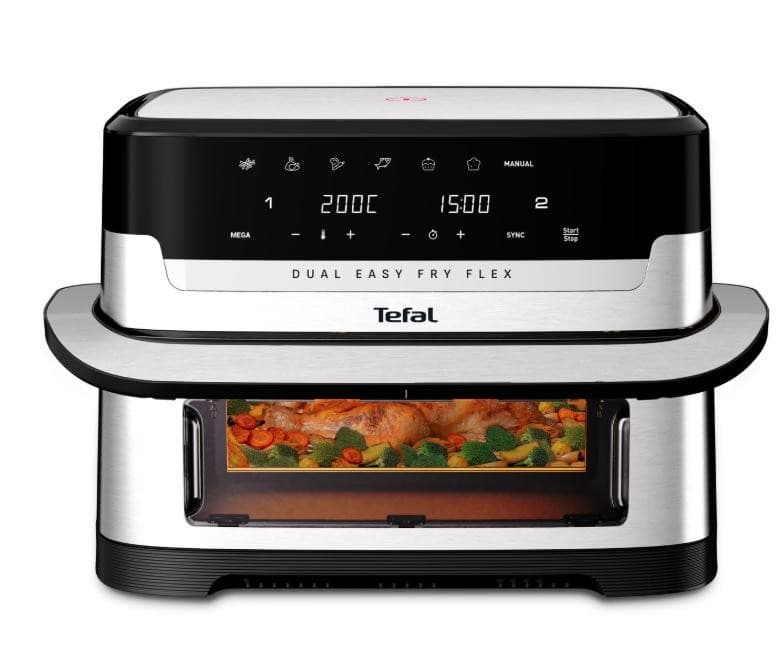 Tefal zračni cvrtnik XXL Dual Easy Fry Akcija v trgovini Spar