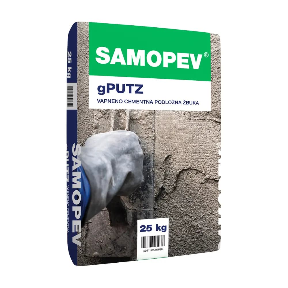 Samopev Gputz apneno-cementni omet 25 kg Akcija v trgovini Pevex