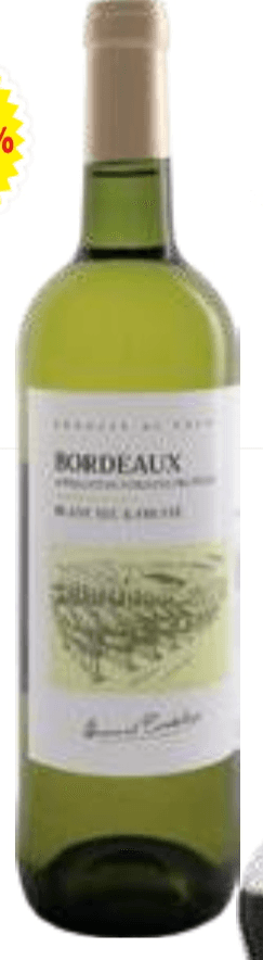 Bordeaux Blanc 0,75 l Akcija v trgovini E.Leclerc