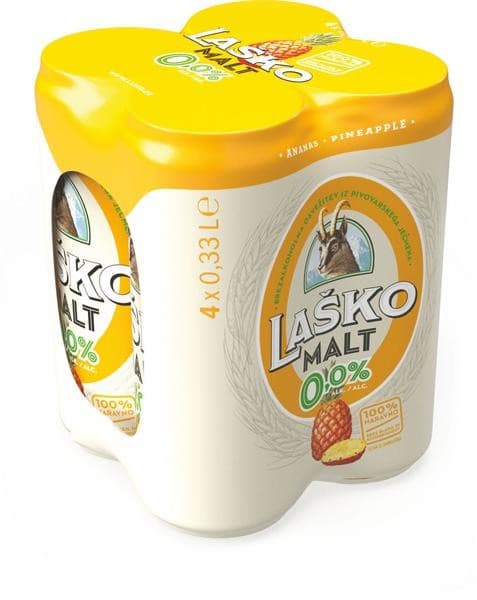 Laško Malt ananas 4 x 0,33 l Akcija v trgovini Lidl