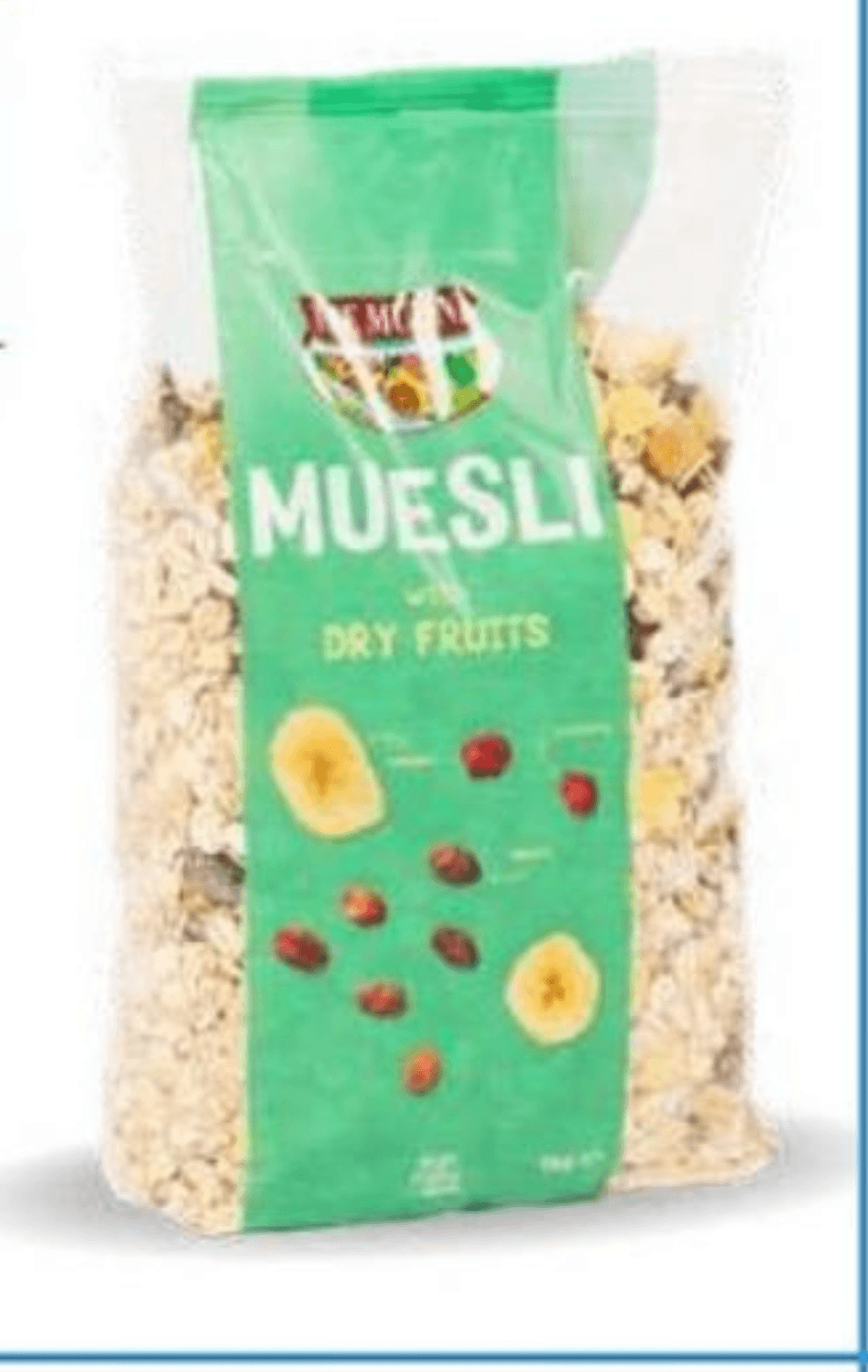 Tre Mulini muesli s suhim sadjem 1 kg Akcija v trgovini Eurospin