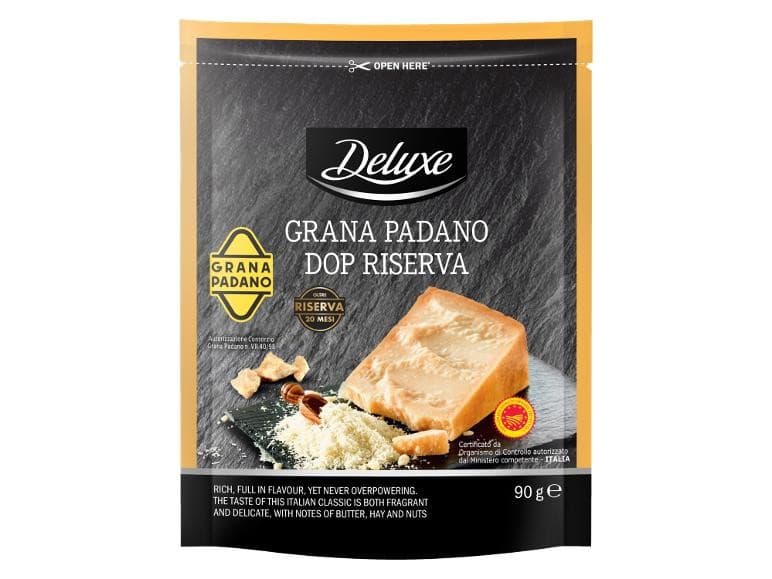 Deluxe ribani sir Grana Padano 90 g Akcija v trgovini Lidl