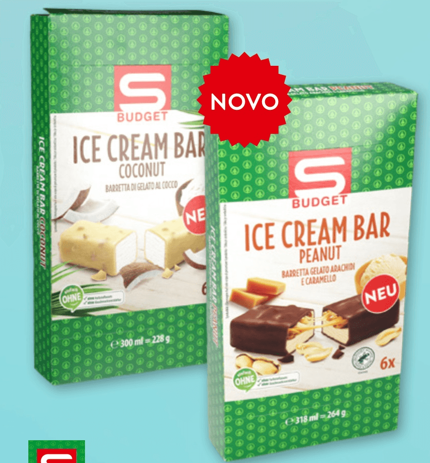 Sladoled bar 6 x 50 ml ali 6 x 53 ml S Budget Akcija v trgovini Spar