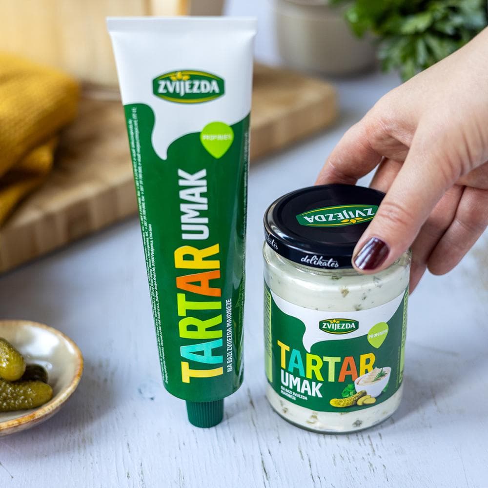 Majoneza ali tatarska omaka Zvijezda 165 g Akcija v trgovini Mercator