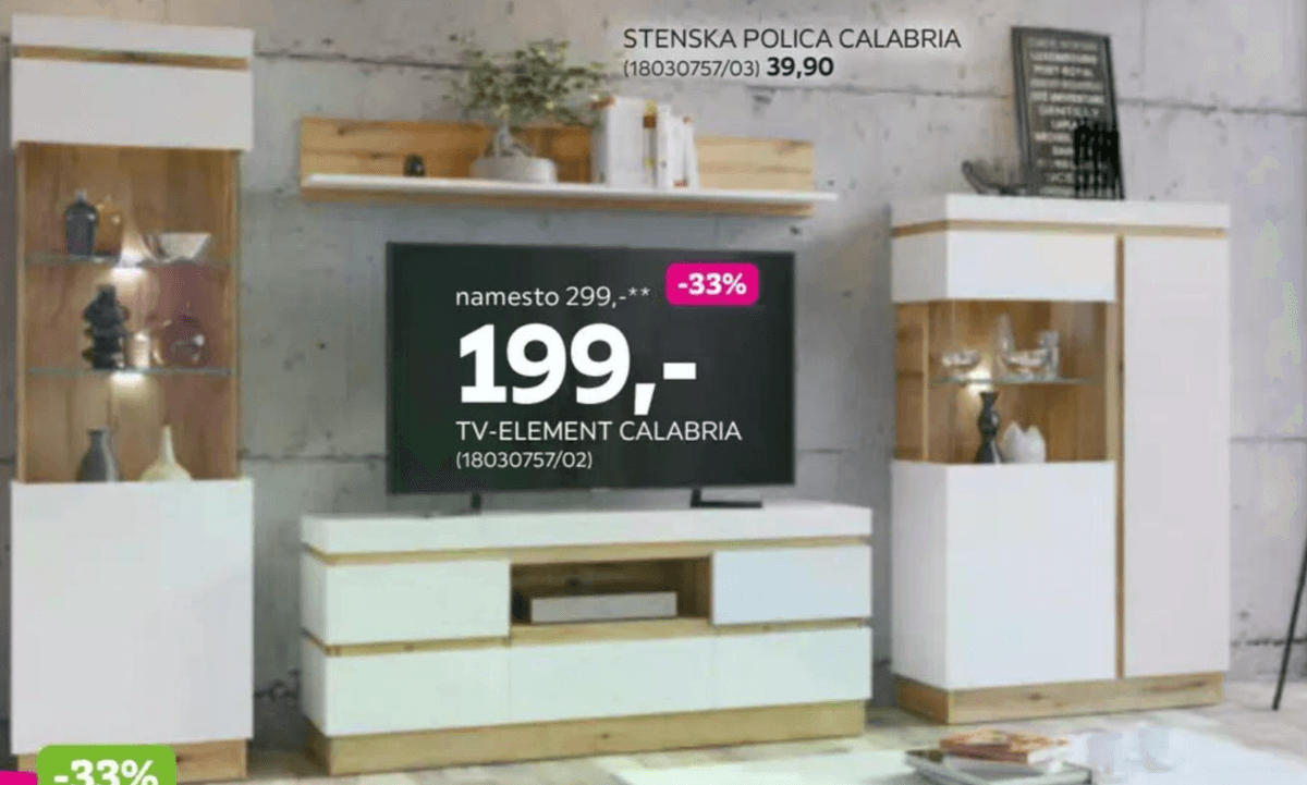 TV-element Calabria Akcija v trgovini Mömax