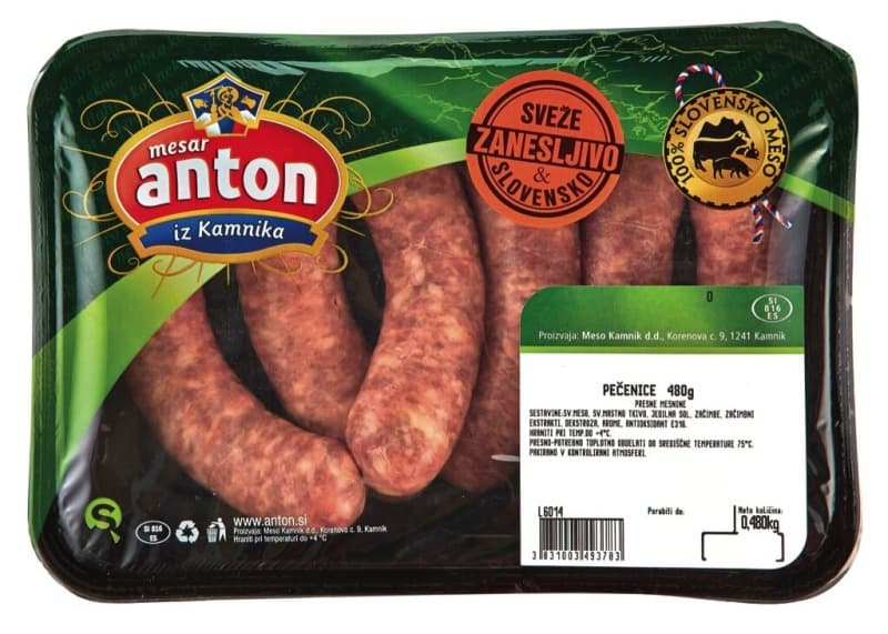 Pečenice Anton 480 g Akcija v trgovini Spar