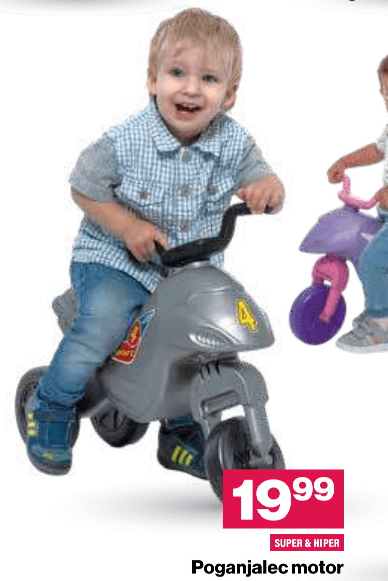 Poganjalec motor Akcija v trgovini Mercator