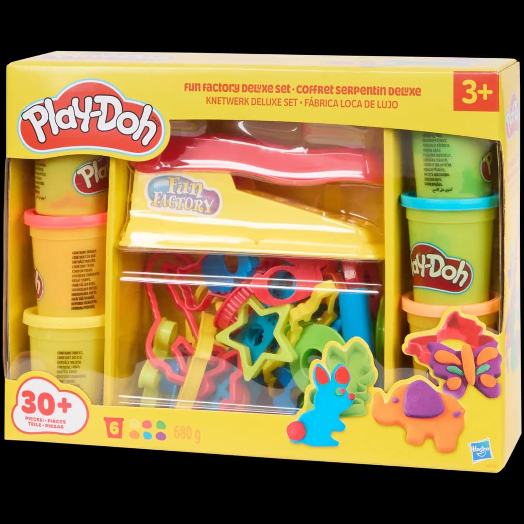 Play-Doh Fun Factory Deluxe 40-delni komplet Akcija v trgovini Action