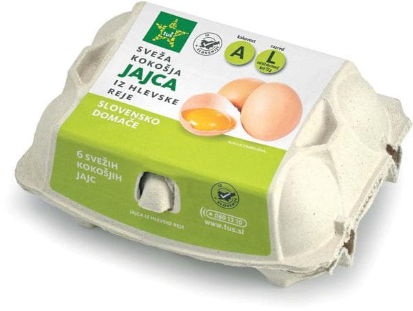 Jajca z domačije brez GSO 6/1 Akcija v trgovini Tuš