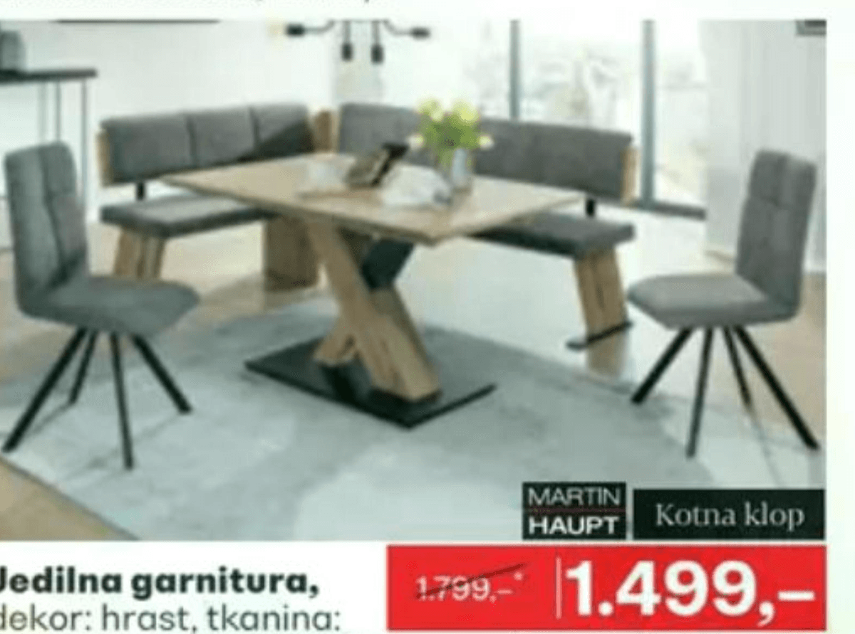 Jedilna garnitura MARTIN HAUPT Akcija v trgovini Rutar