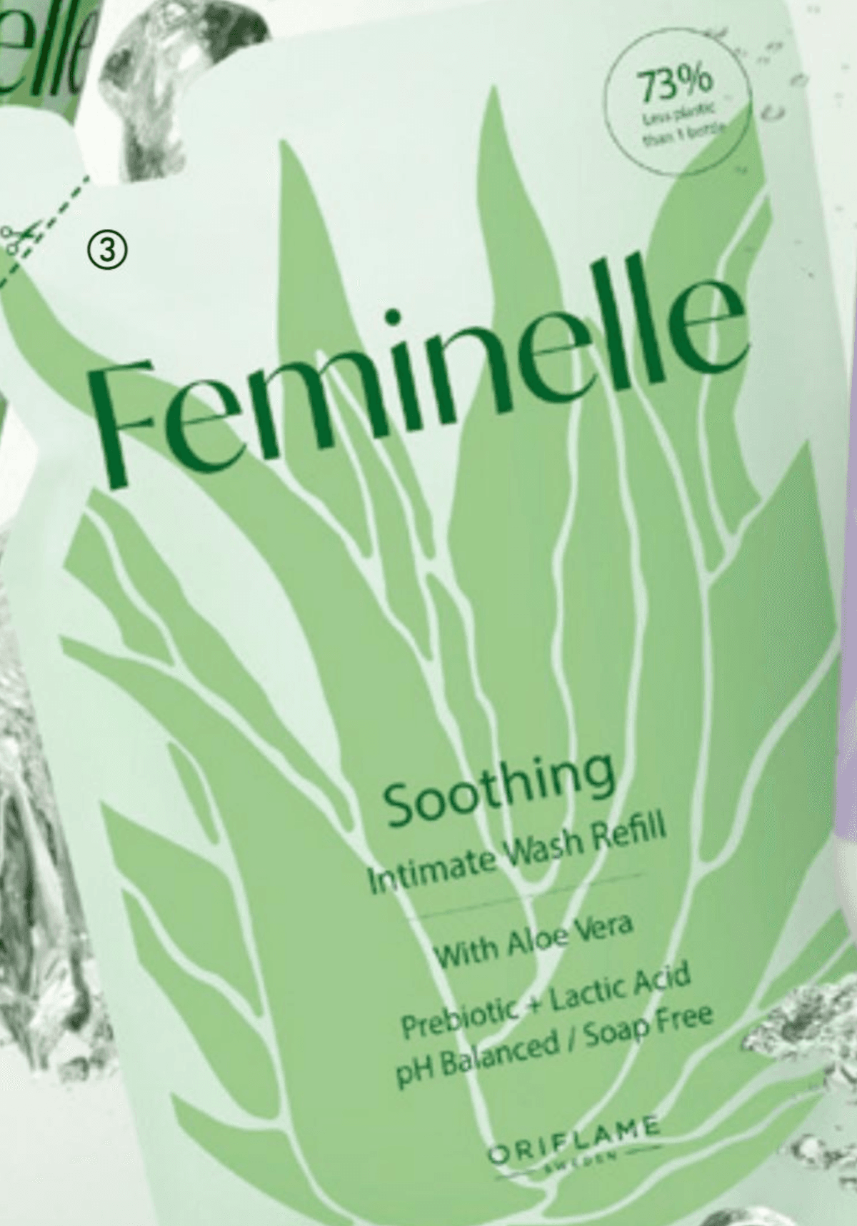 Feminelle pomirjujoče intimno milo z aloe vero za ponovno polnjenje 300 ml Akcija v trgovini Oriflame