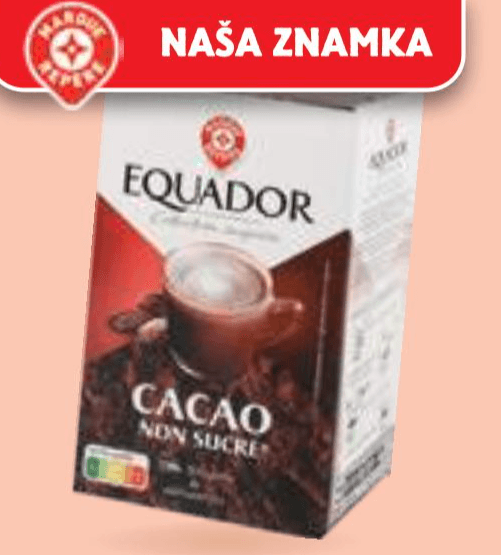 Equador kakav 250 g Akcija v trgovini E.Leclerc
