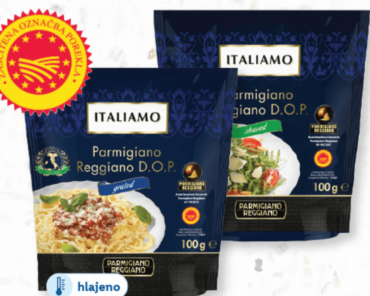 Italiamo sir „Parmigiano Reggiano“ 100 g Akcija v trgovini Lidl