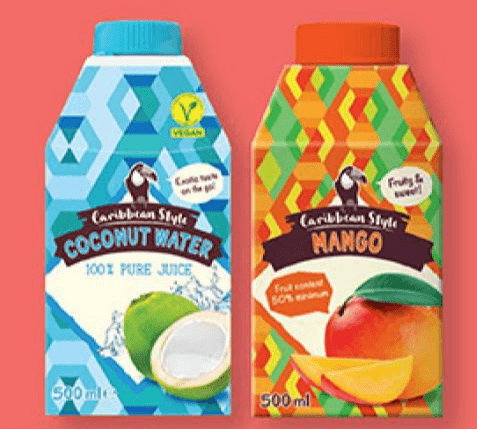 Caribbean Style mangov nektar/kokosova voda 500 ml Akcija v trgovini Lidl