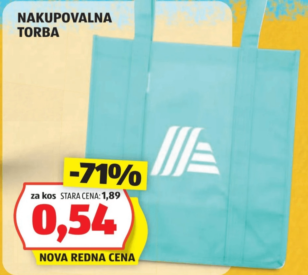 Nakupovalna torba Akcija v trgovini Hofer