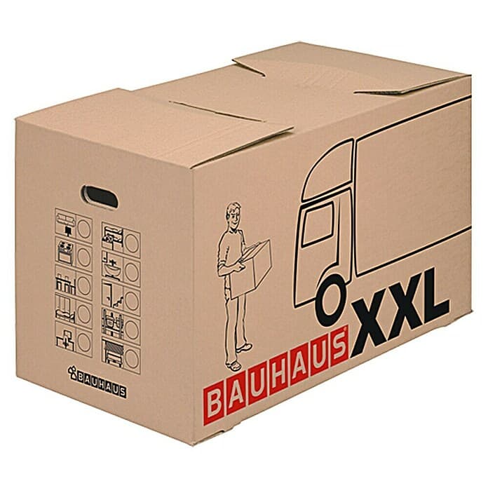 Kartonska škatla za selitev 'Multibox XXL' 72,5 x 41 x 44 cm, 130 l Akcija v trgovini Bauhaus