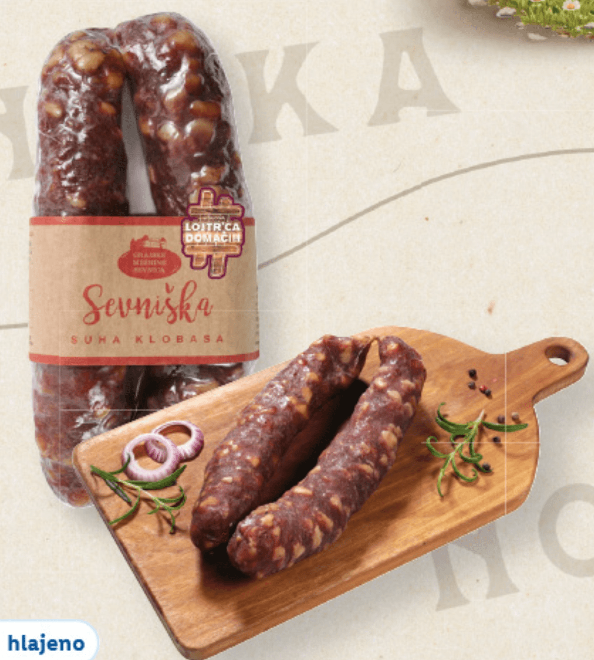 Sevniška suha klobasa pribl. 250 g Grajske mesnine Sevnica Akcija v trgovini Lidl
