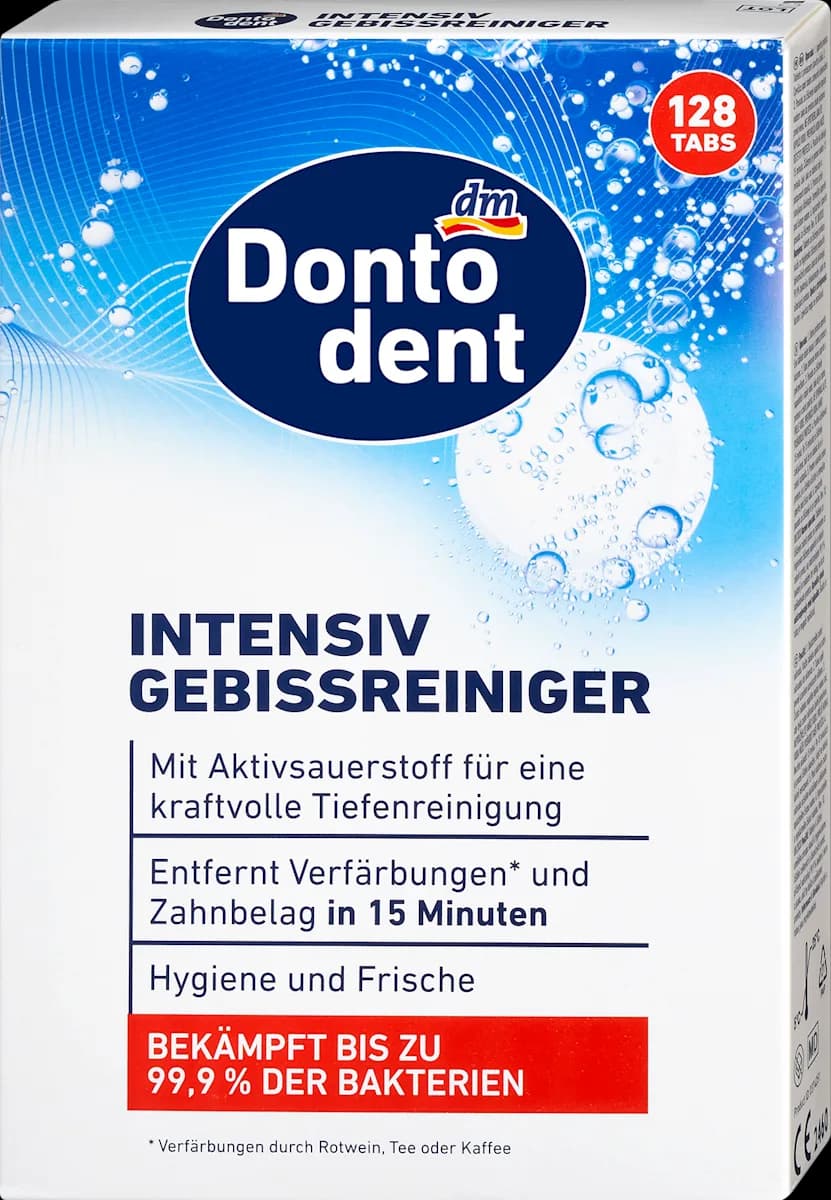 Dontodent tablete za čiščenje zobnih protez 128 kosov Akcija v trgovini Dm
