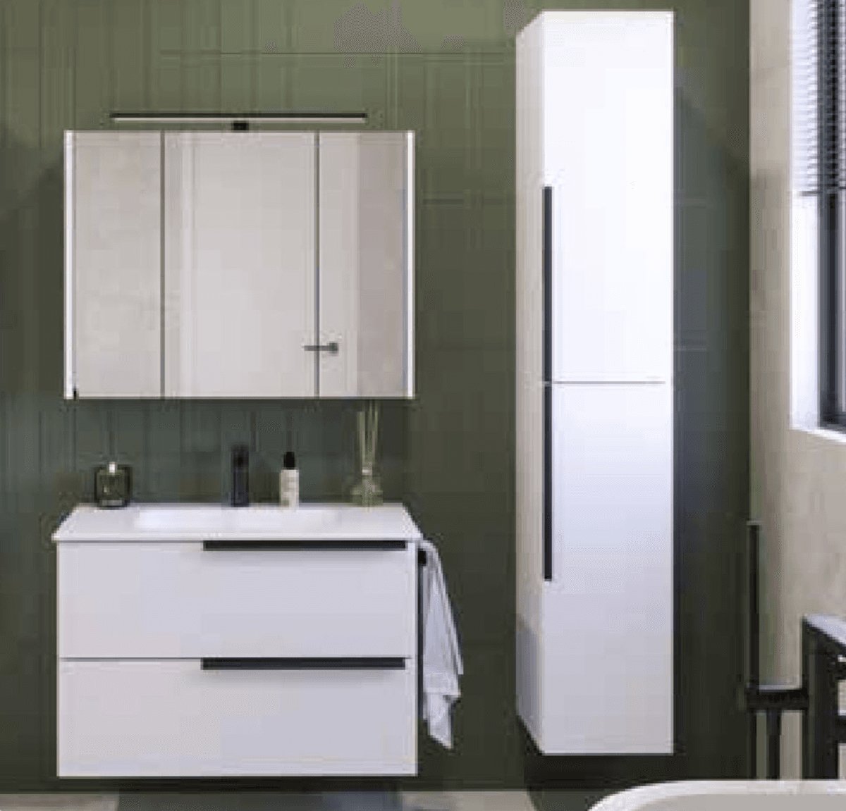 Kopalniško pohištvo 'Lateral' omarica z ogledalom š 83,8 x v 64,1 x g 16 cm Akcija v trgovini Bauhaus