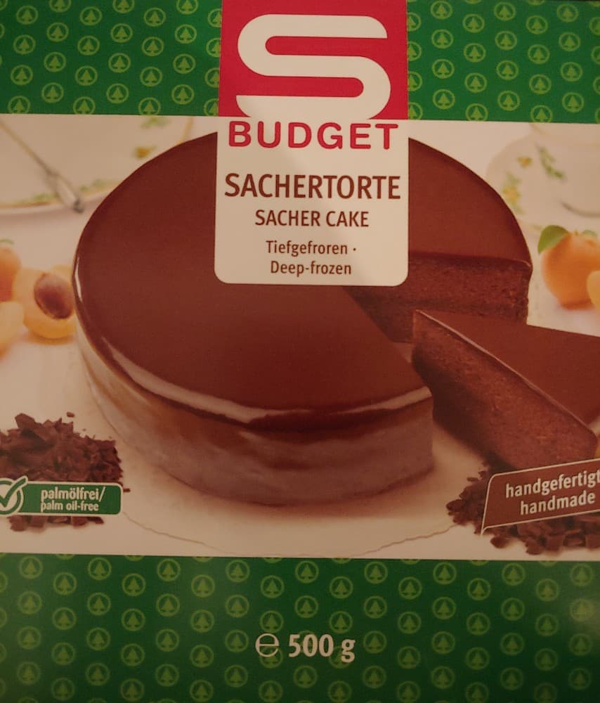 S-Budget Sachertorte 500 g Akcija v trgovini Spar
