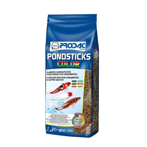 Hrana za ribniške ribe Prodac Pondsticks Color 4kg Akcija v trgovini Mr. Pet