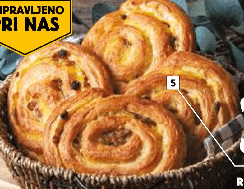 Rozinovo pecivo 360 g Akcija v trgovini E.Leclerc