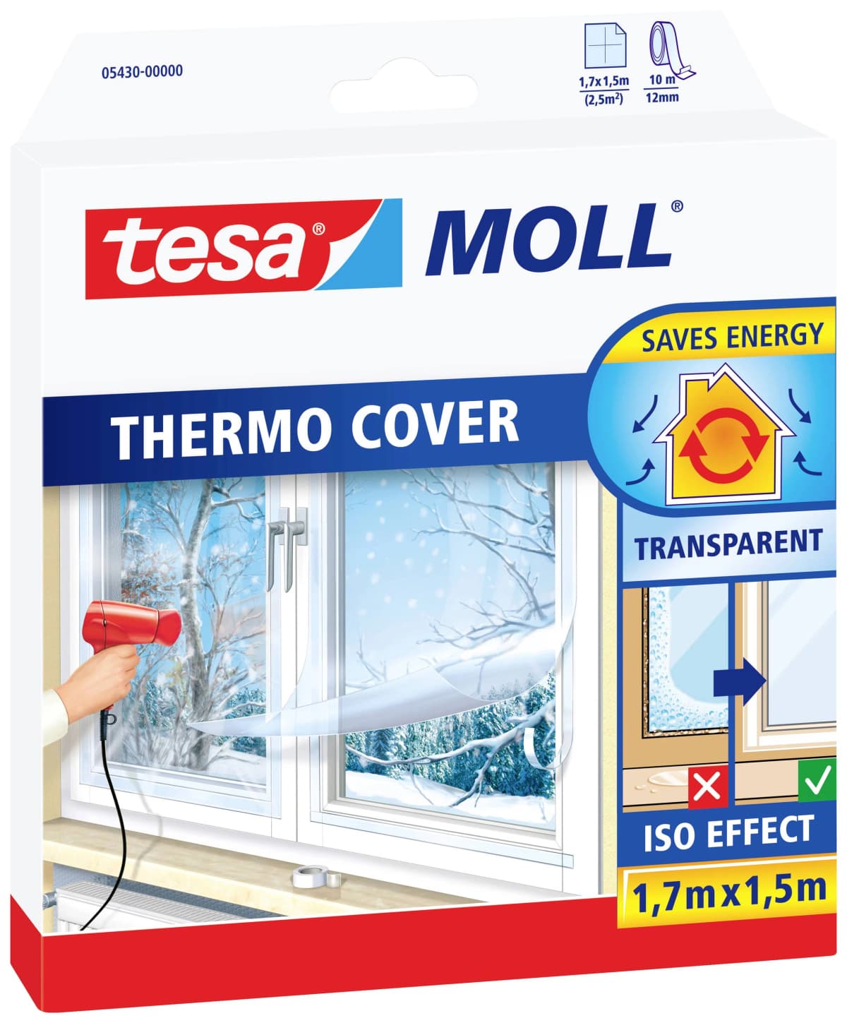 Izolacijska folija za okna 'Thermo Cover' 1,7 m TESA Akcija v trgovini Bauhaus