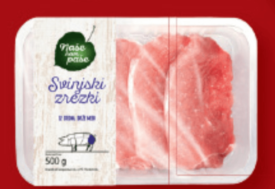 NAŠE NAM PAŠE Sveži svinjski zrezki 500 g Akcija v trgovini Lidl