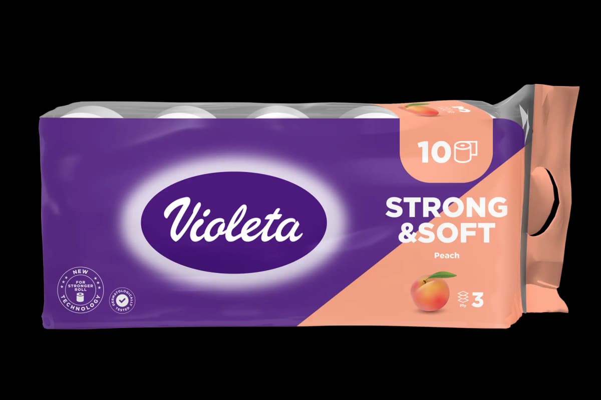 Toaletni papir Violeta 10 rolic Akcija v trgovini Mercator