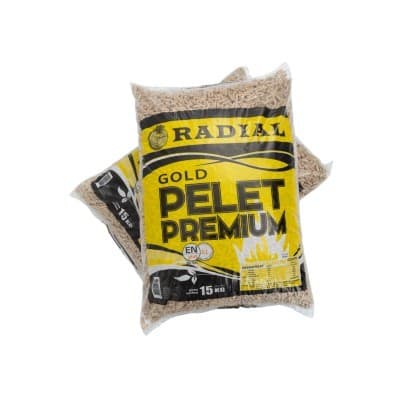 Premium lesni peleti A1 Radial 15 kg Akcija v trgovini Obi
