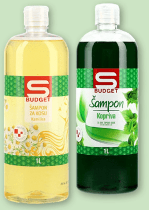 Šampon za lase S Budget 1 l Akcija v trgovini Spar