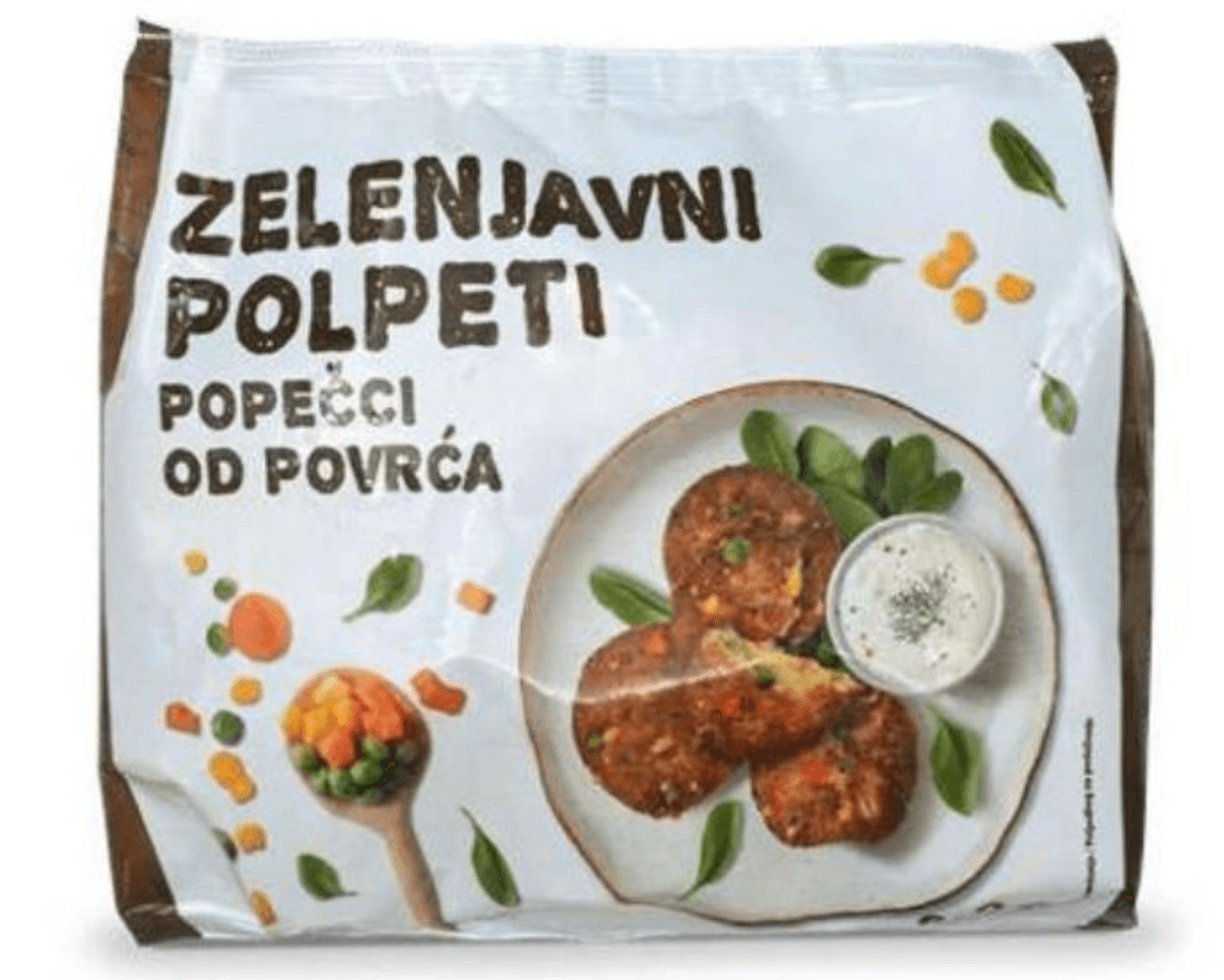 Zelenjavni polpeti 600 g Akcija v trgovini Eurospin