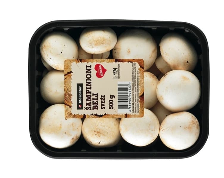 Šampinjoni Mercator 500 g Akcija v trgovini Mercator