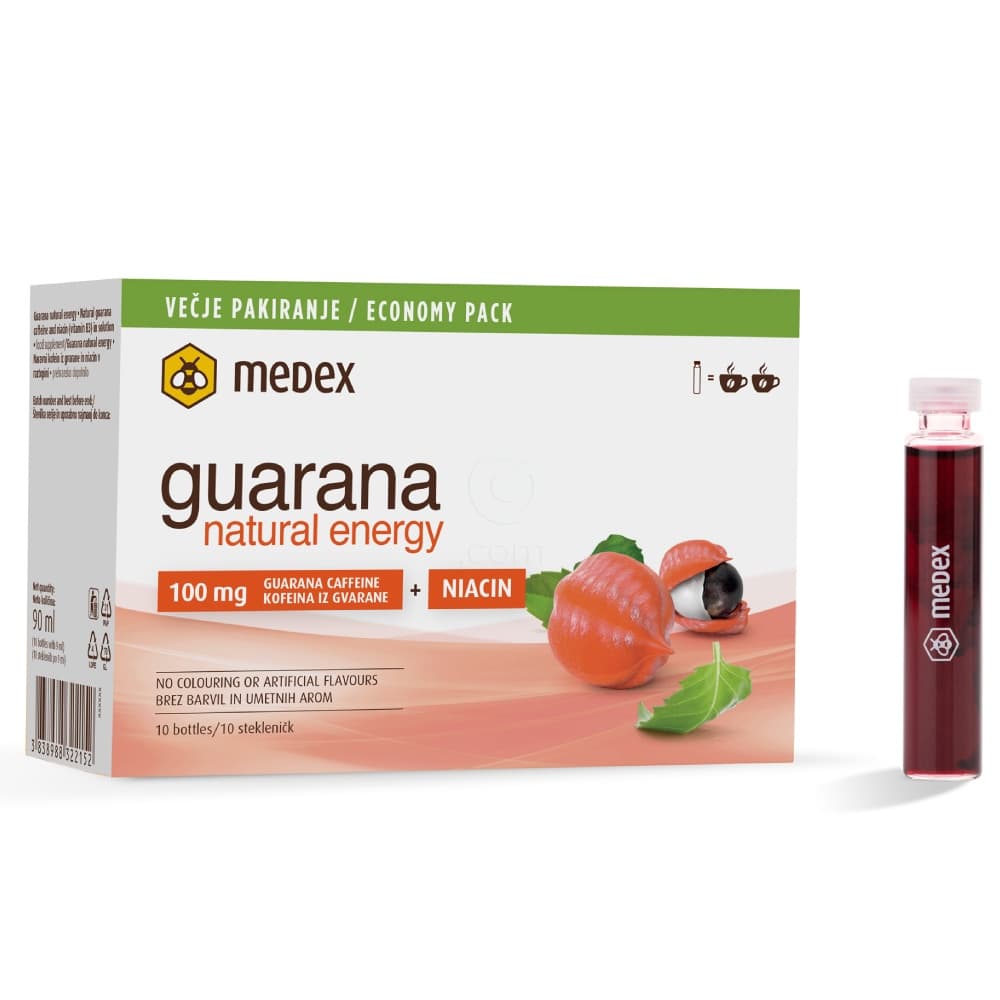 Medex Guarana natural energy 10 x 9 ml Akcija v trgovini Tuš