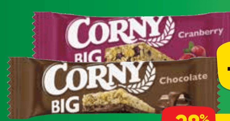 Ploščica Corny Big 40 ali 50 g Akcija v trgovini Tuš