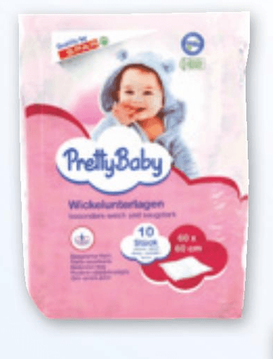Pretty Baby Previjalne podloge 60 x 60 cm, 10/1 Akcija v trgovini Spar