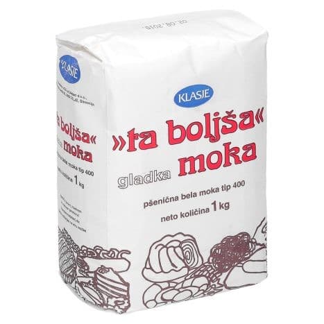 Pšenična bela moka "Ta boljša" 1 kg Akcija v trgovini Tuš