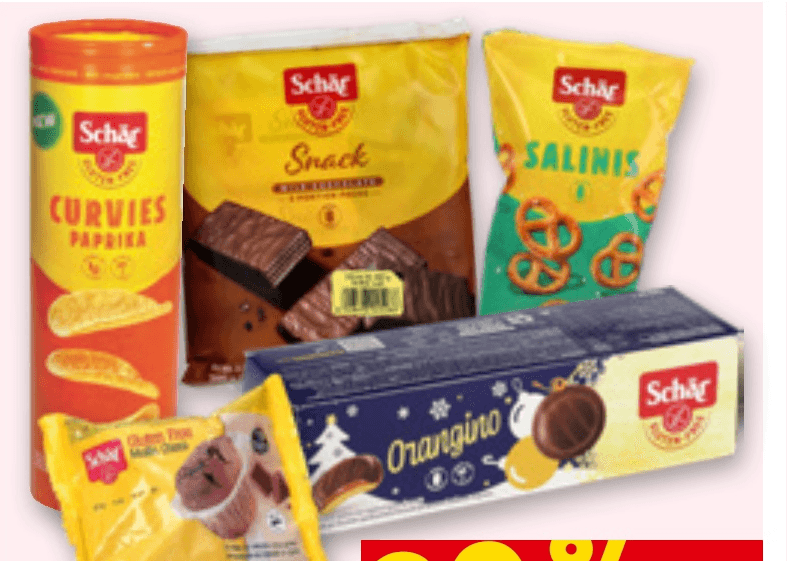 Schär sladki in slani prigrizki Akcija v trgovini Spar