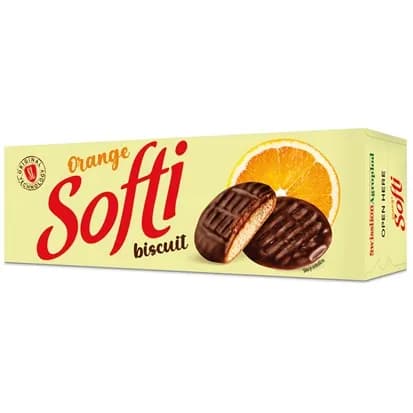 Soft Cake keksi s polnilom, pomaranča 125 g Akcija v trgovini Eurospin