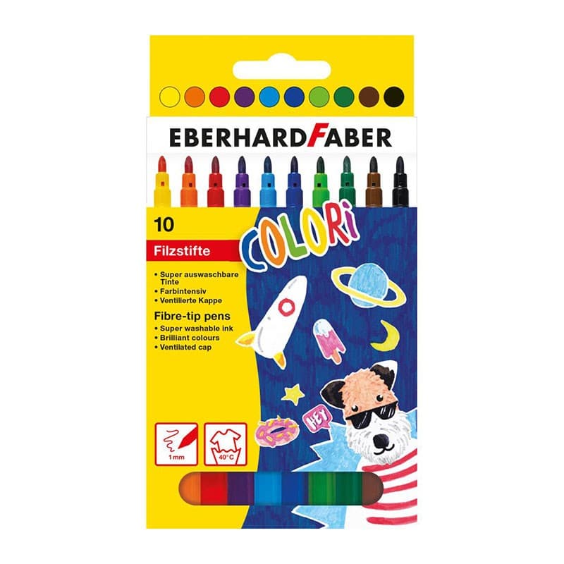 Dvojni flomaster Eberhard Faber 10-delni komplet Akcija v trgovini Tedi
